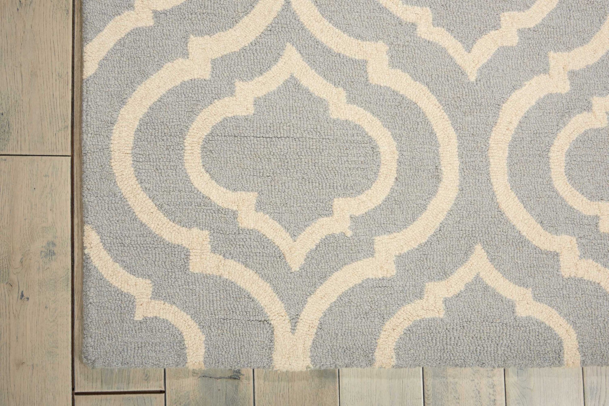 Nourison Home Linear  Light Blue  Transitional