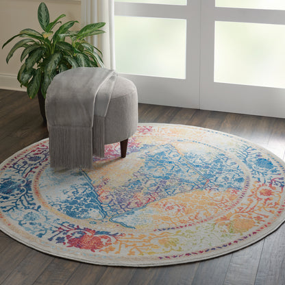 Nourison Home Ankara Global  Ivory Multicolor  Transitional