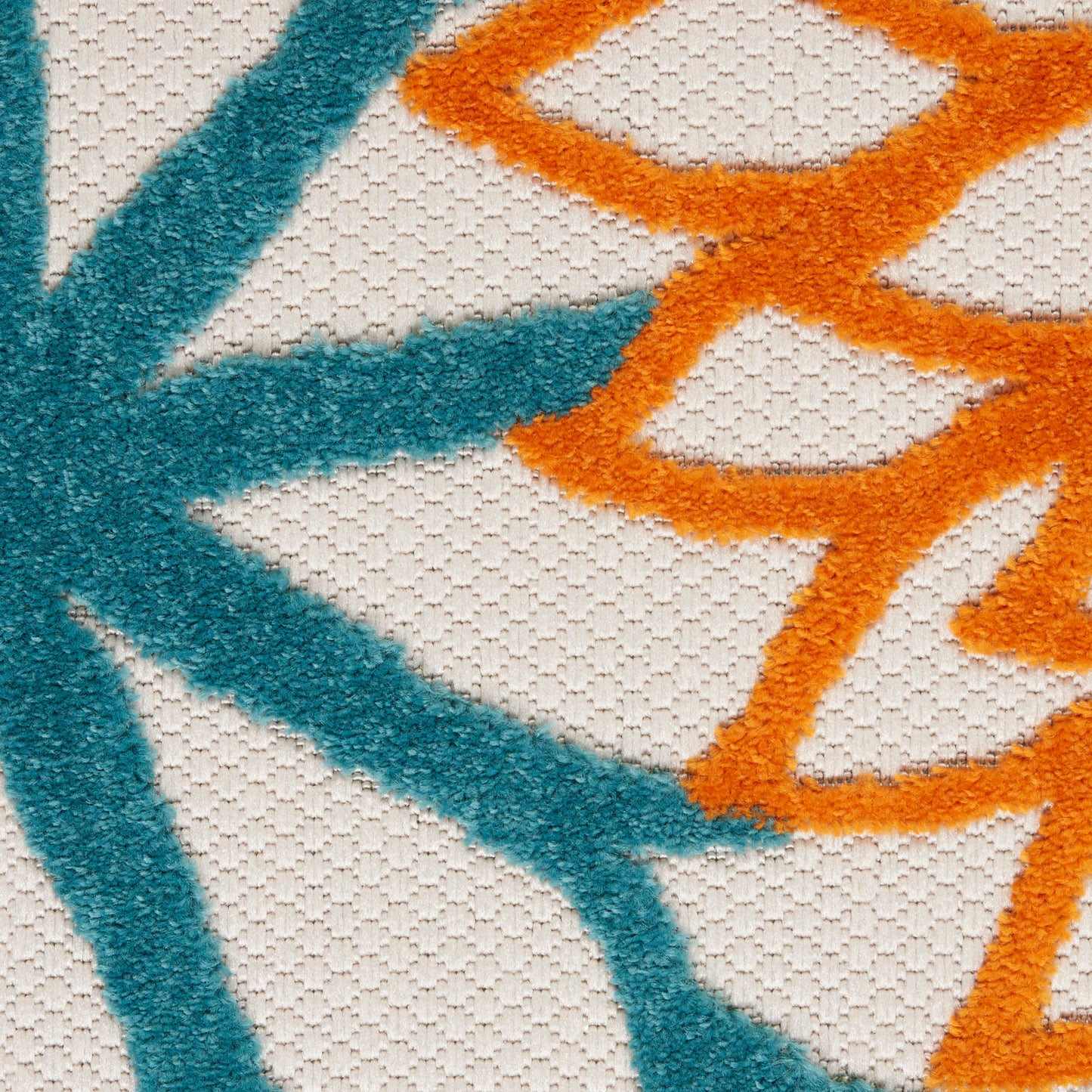 Nourison Home Aloha  Turquoise Multicolor  Contemporary