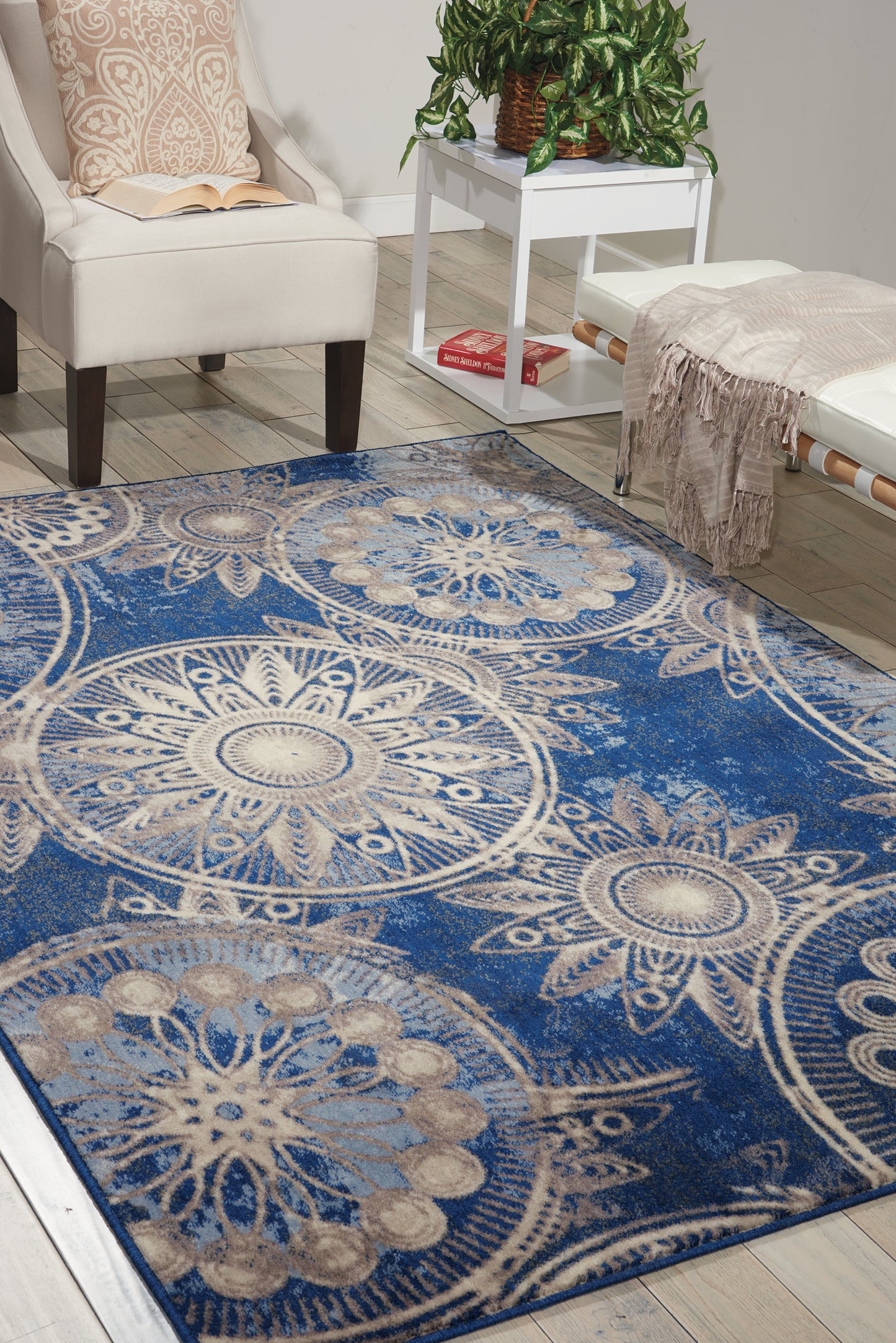 Nourison Home Somerset  Denim  Contemporary