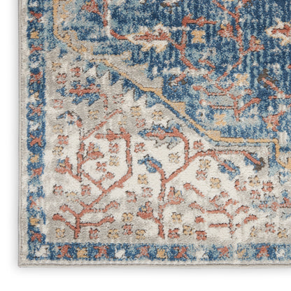 Nourison Home Quarry  Blue Grey  Traditional