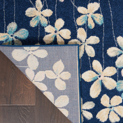 Nourison Home Tranquil  Navy  Contemporary