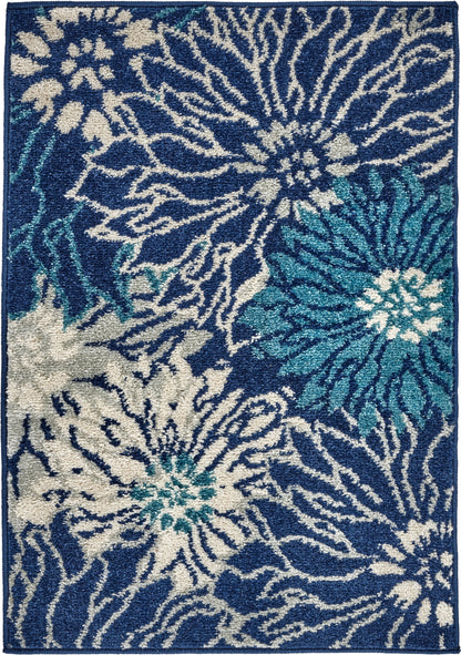 Nourison Home Passion PSN17 Navy Ivory Contemporary Power-loomed Rugs