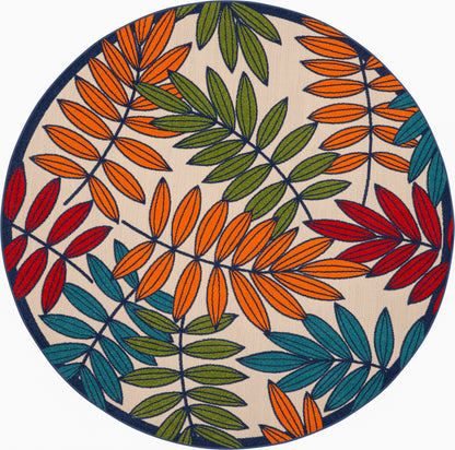 Nourison Home Aloha ALH18 Multicolor Contemporary Power-loomed Rugs