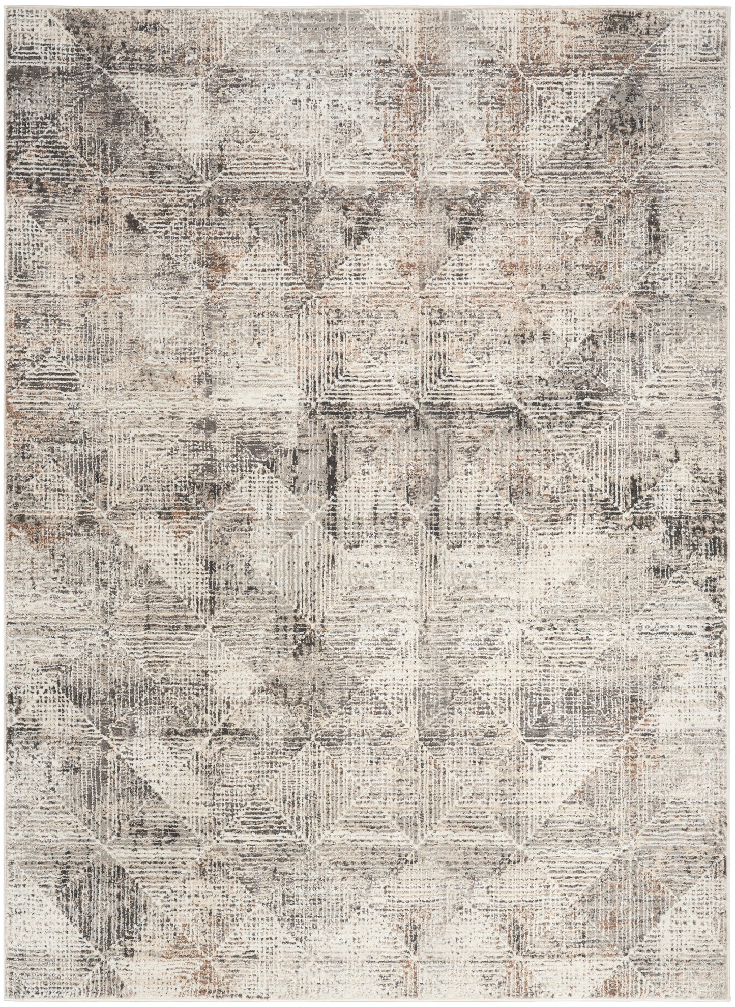 Nourison Home Sustainable Trends SUT08 Ivory Multicolor Contemporary Power-loomed Rug