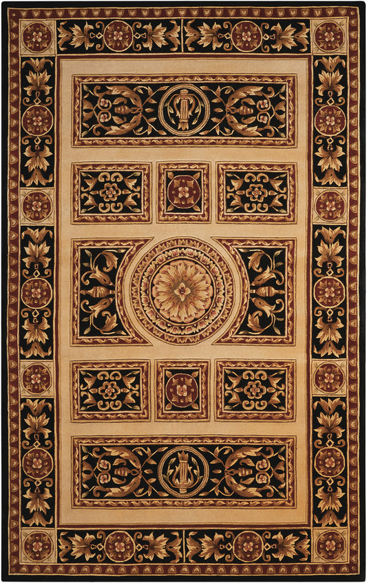 Nourison Home Versailles Palace  Ivory Black  Traditional