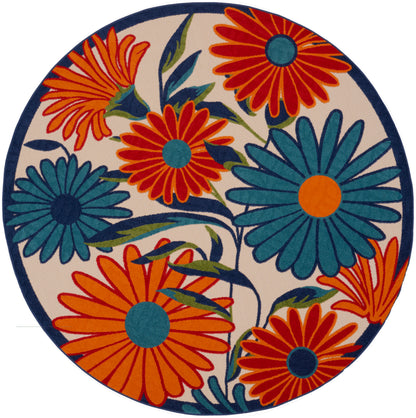 Nourison Home Aloha ALH33 Multicolor Contemporary Power-loomed Rugs
