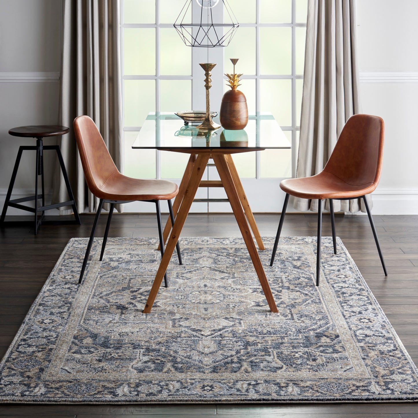 Nourison Home Moroccan Celebration  Navy  Traditional