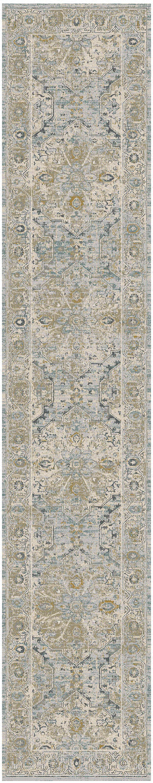 Nourison Home Lynx LNX07 Light Blue Transitional Power-loomed Rug