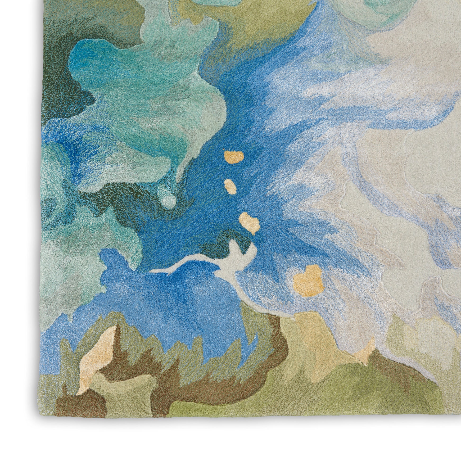 Nourison Home Prismatic  Seafoam  Contemporary