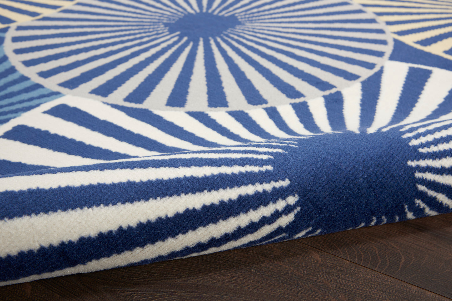 Nourison Home Grafix  Navy  Contemporary