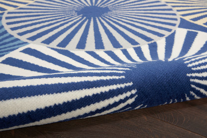 Nourison Home Grafix  Navy  Contemporary