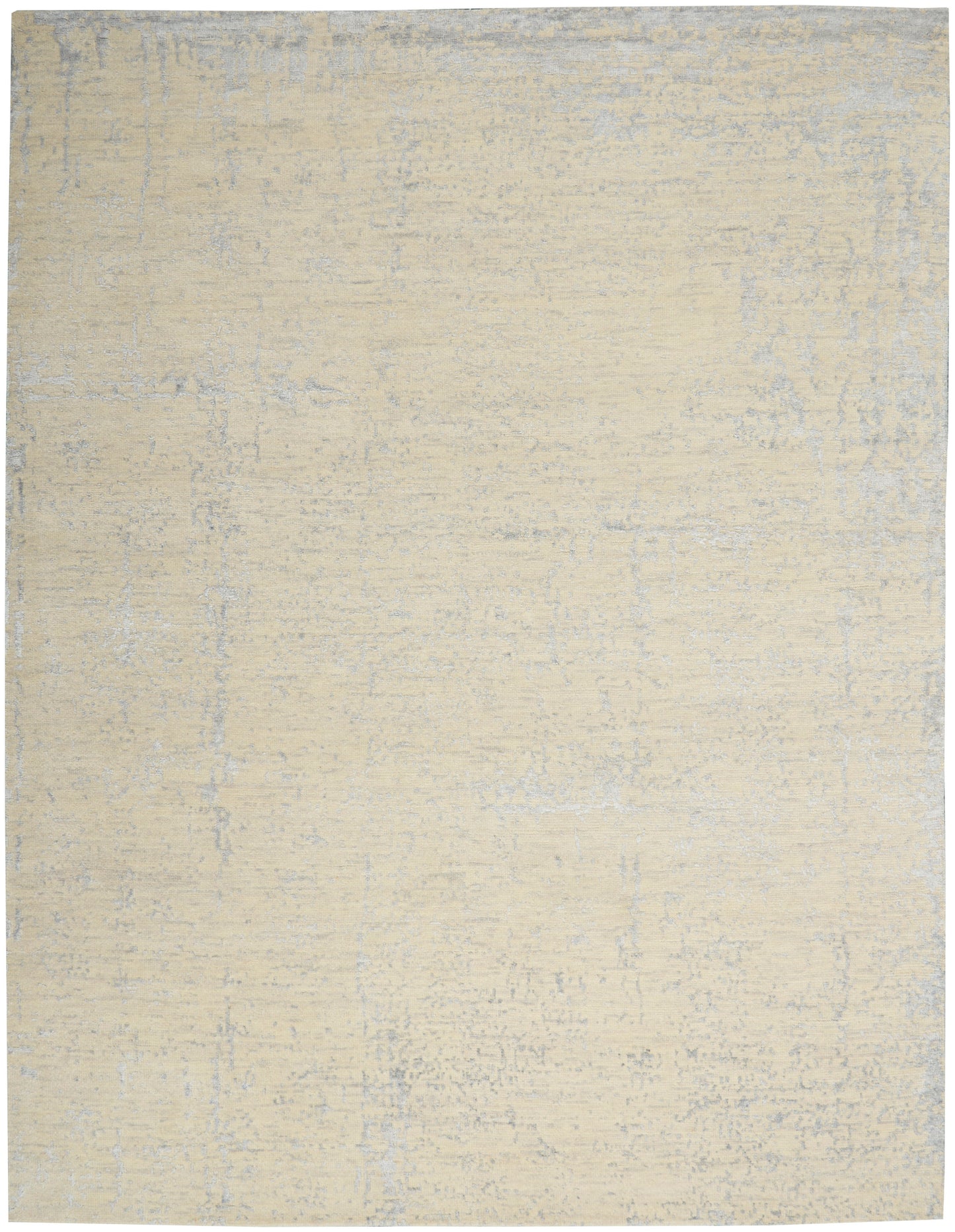 Nourison Home Luna LUN01 Ivory Silver Blue Contemporary Hand Knotted Rug