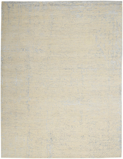 Nourison Home Luna LUN01 Ivory Silver Blue Contemporary Hand Knotted Rug