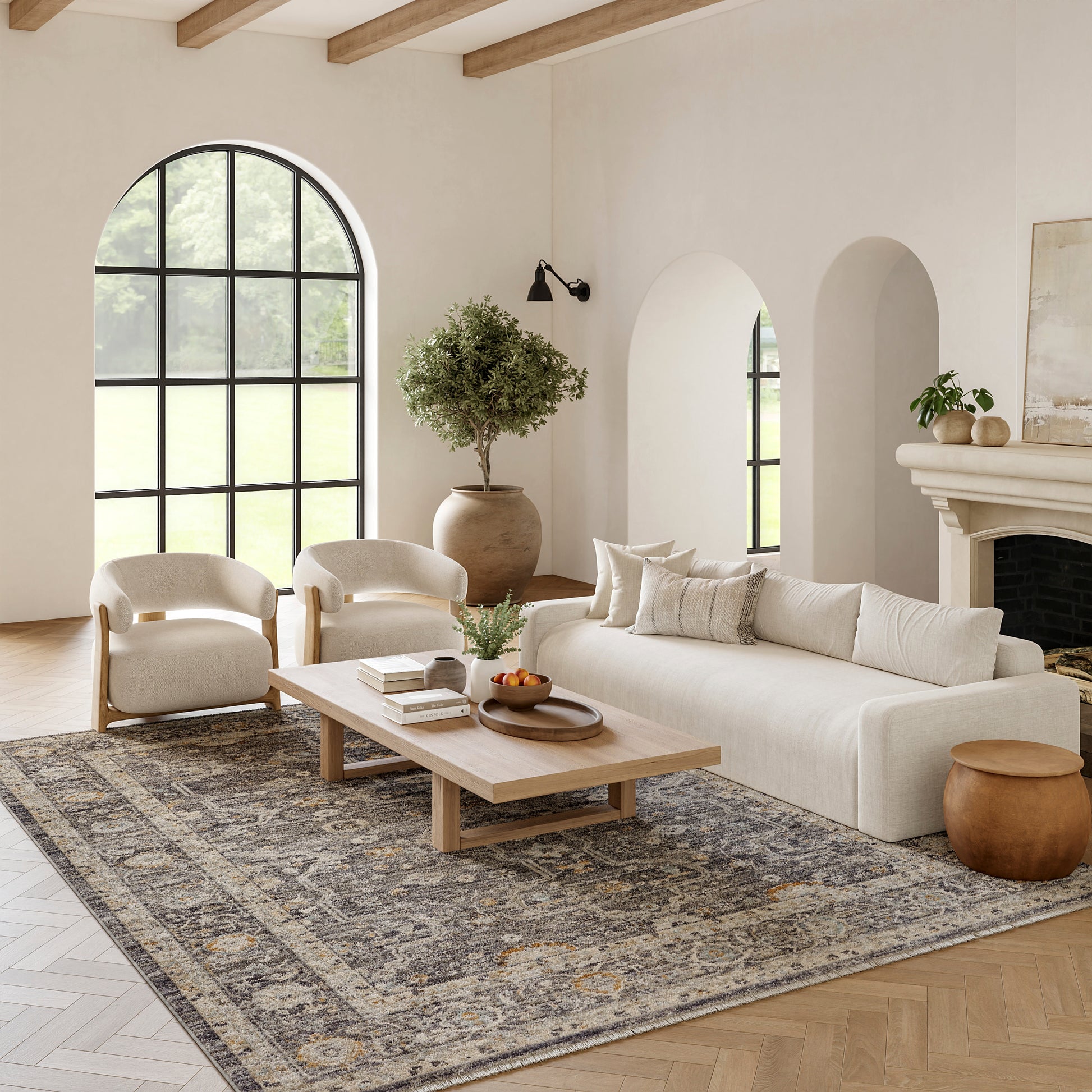 Nourison Home Lynx  Slate Multicolor  Transitional