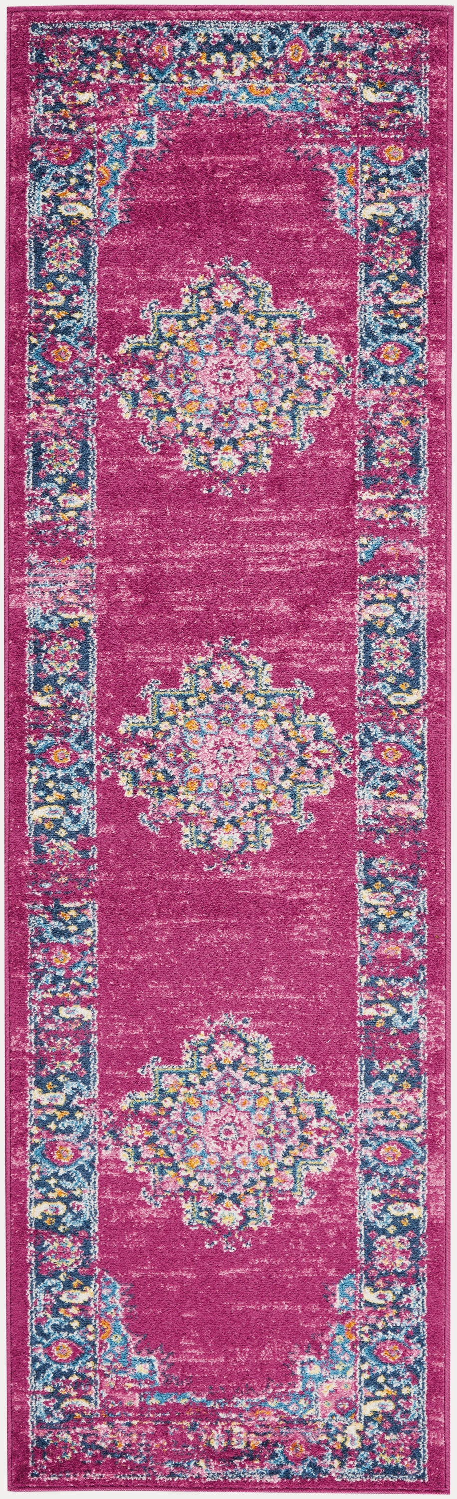 Nourison Home Passion PSN03 Fuchsia Transitional Power-loomed Rugs