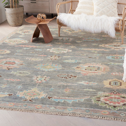 Nourison Home Odessa  Dark Grey Multicolor  Traditional