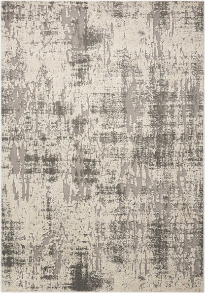 Michael Amini Gleam MA602 Ivory Grey Contemporary Power-loomed Rug