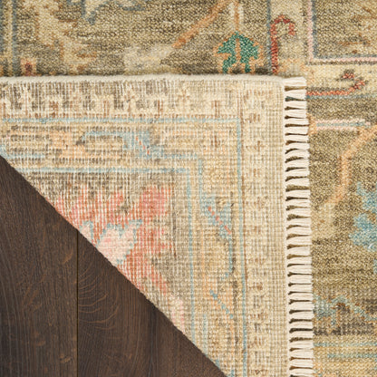 Nourison Home Heritage Vine  Charcoal  Traditional