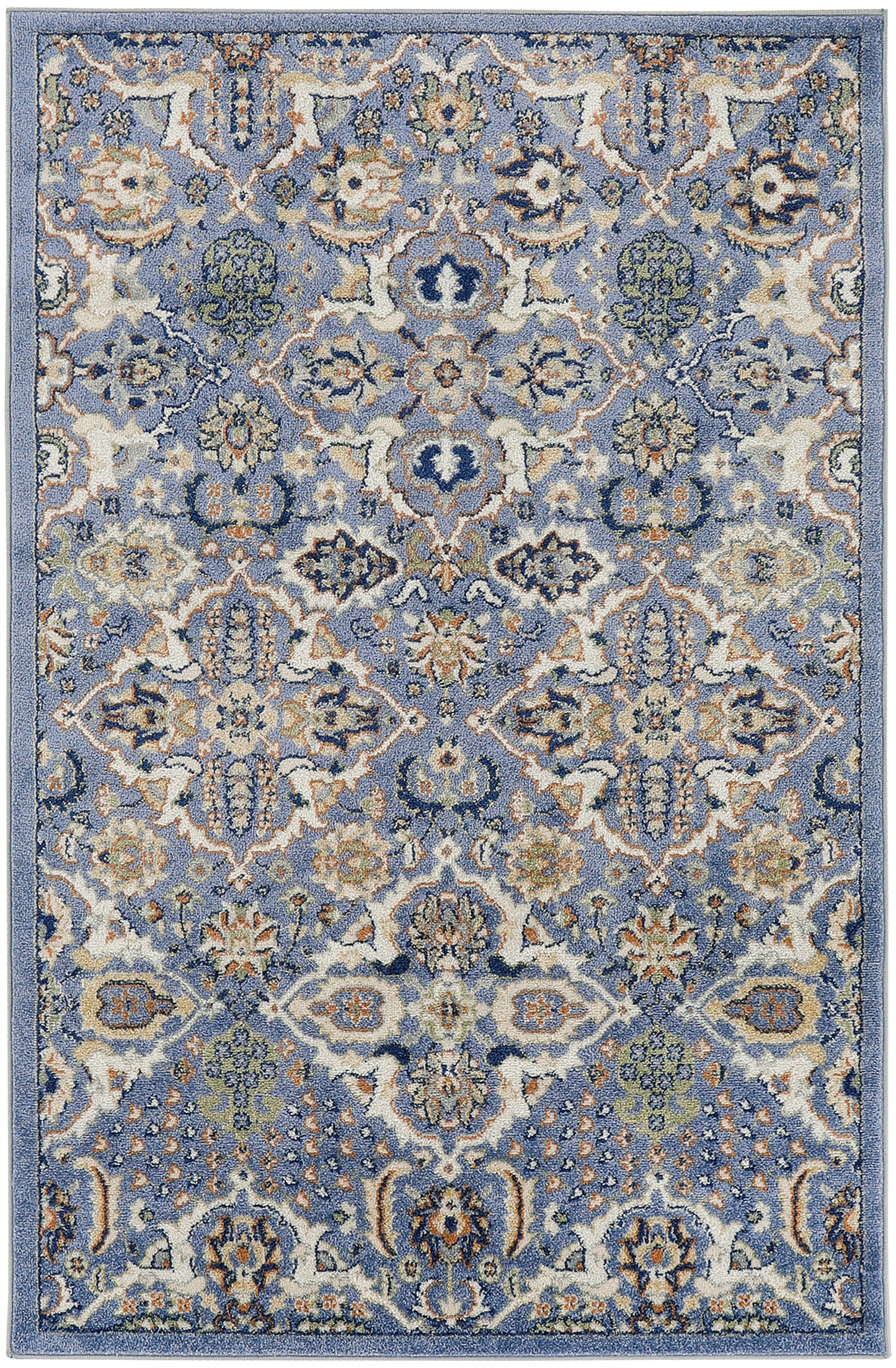 Nourison Home Allur ALR03 Light Blue Transitional Power-loomed Rug