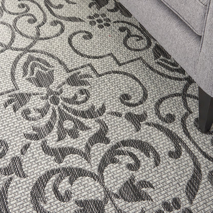 Nourison Home Country Side  Ivory Charcoal  Transitional