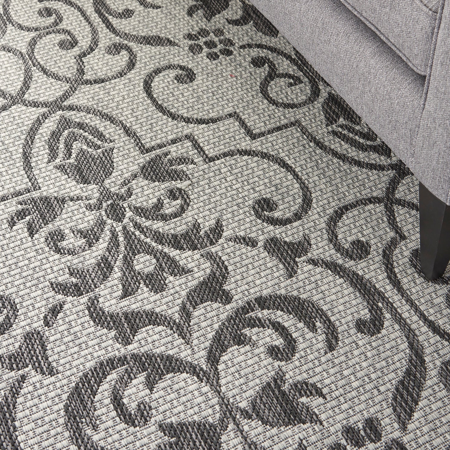 Nourison Home Country Side  Ivory Charcoal  Transitional