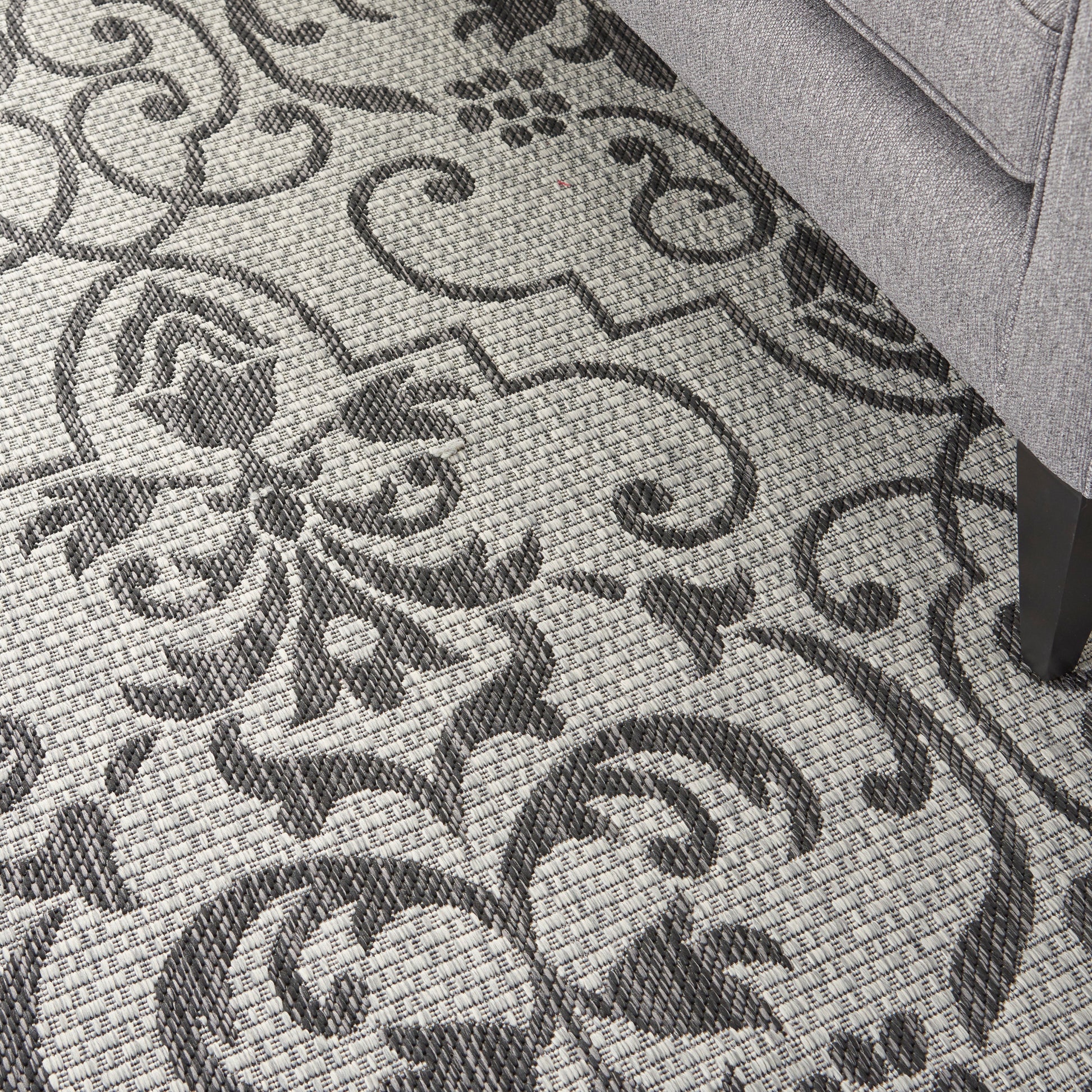 Nourison Home Country Side  Ivory Charcoal  Transitional