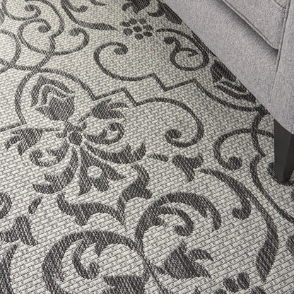 Nourison Home Country Side  Ivory Charcoal  Transitional