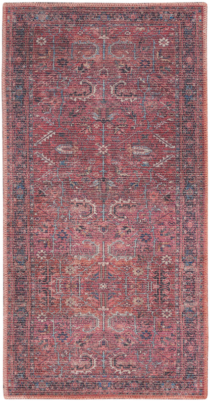 Nourison Home New Concept Washables SR102 Brick Traditional Machine Woven Rug