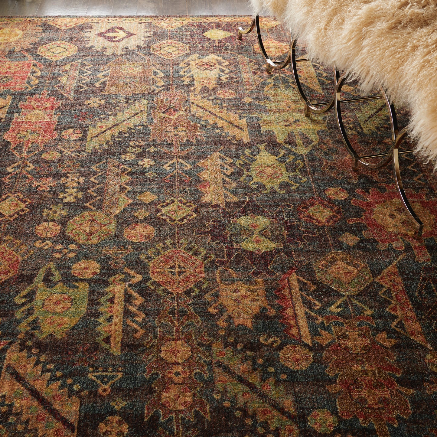 Nourison Home Jewel  Denim  Traditional