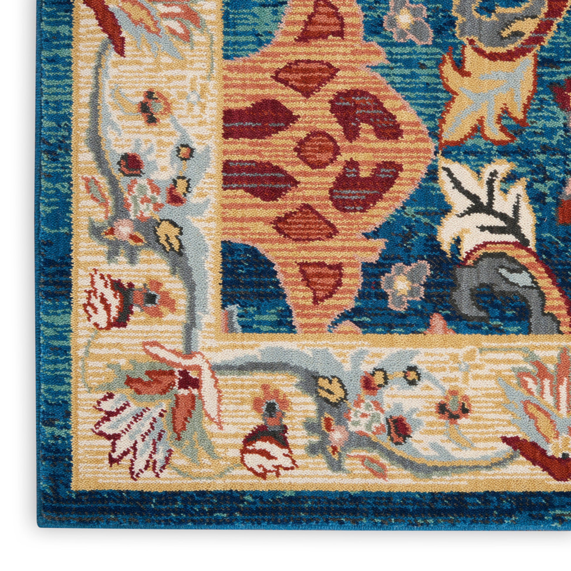 Nourison Home Parisa  Denim Multicolor  Transitional