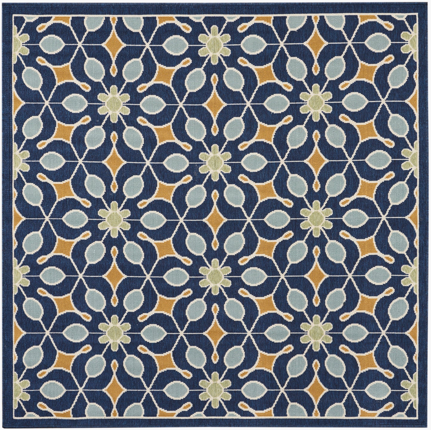 Nourison Home Caribbean  Navy  Contemporary