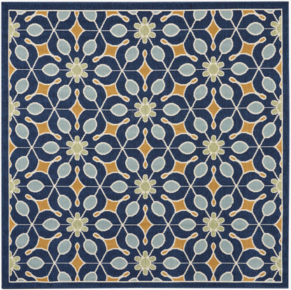 Nourison Home Caribbean  Navy  Contemporary