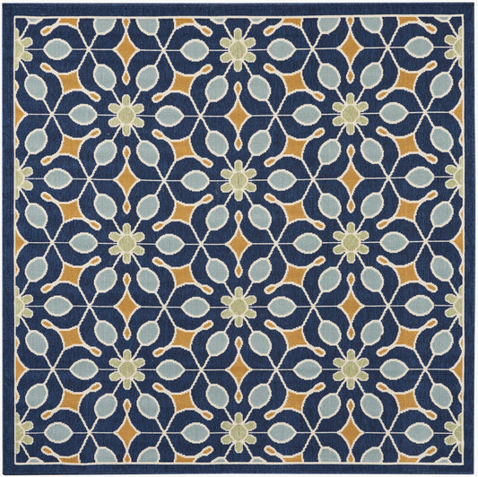 Nourison Home Caribbean  Navy  Contemporary