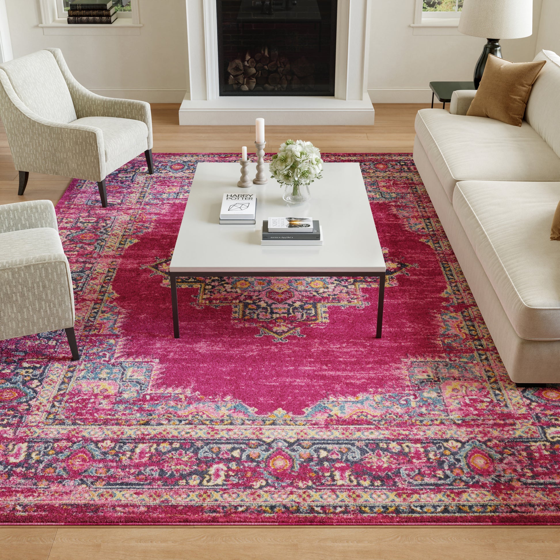 Nourison Home Passion  Fuchsia  Transitional