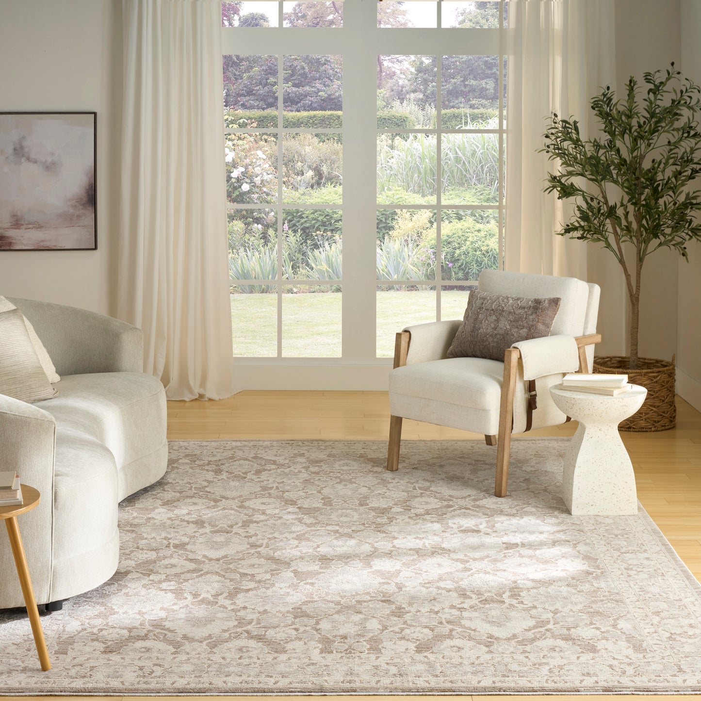 Nourison Home Shadows  Ivory Mocha  Traditional