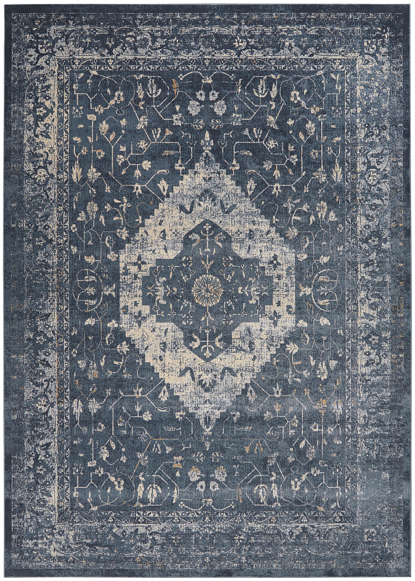 Nourison Home Malta  Navy  Traditional