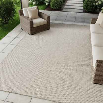 Nourison Home Courtyard  Ivory Silver  Contemporary