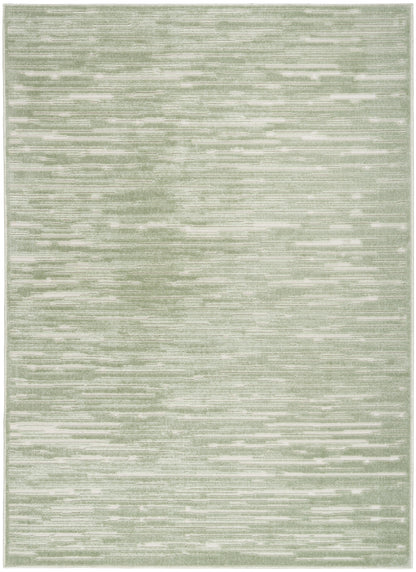 Nourison Home Care Free CAF04 Green Contemporary Loom-woven Rug
