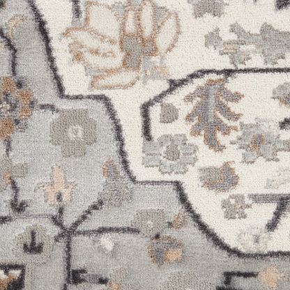 Nourison Home Elation  Ivory Grey  Traditional