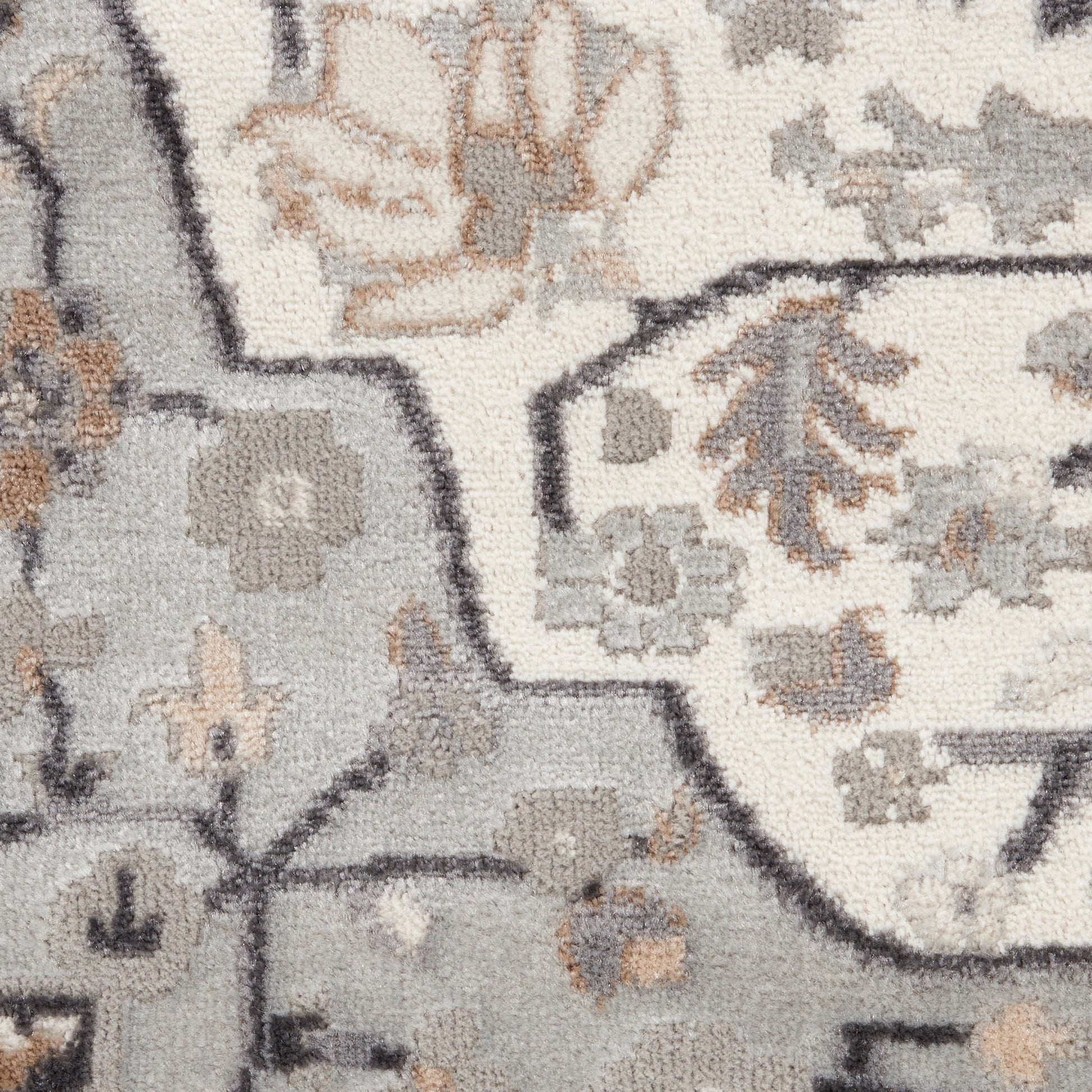 Nourison Home Elation  Ivory Grey  Traditional