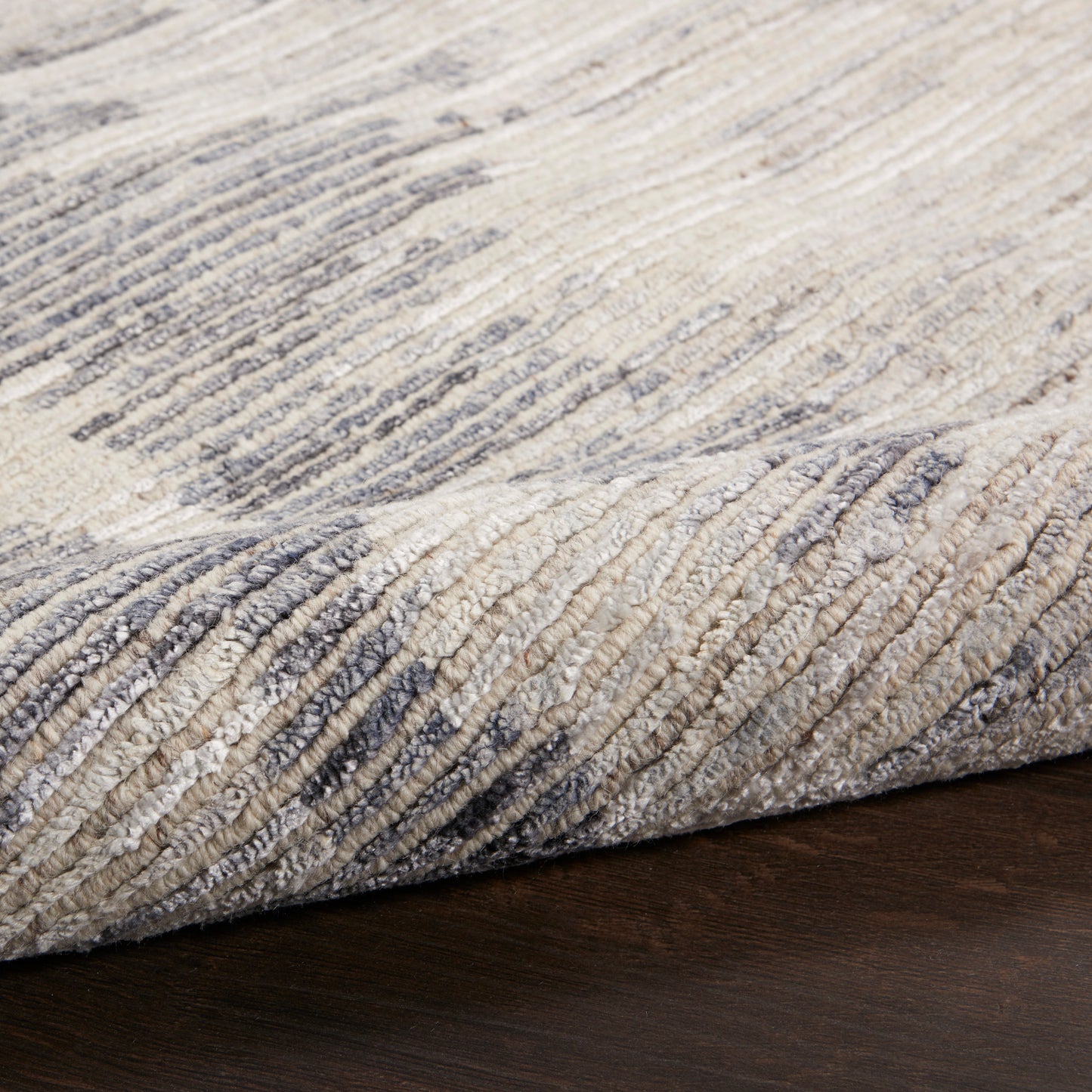 Nourison Home OCEAN  Cream Charcoal  Contemporary