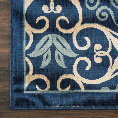 Nourison Home Caribbean  Navy  Transitional