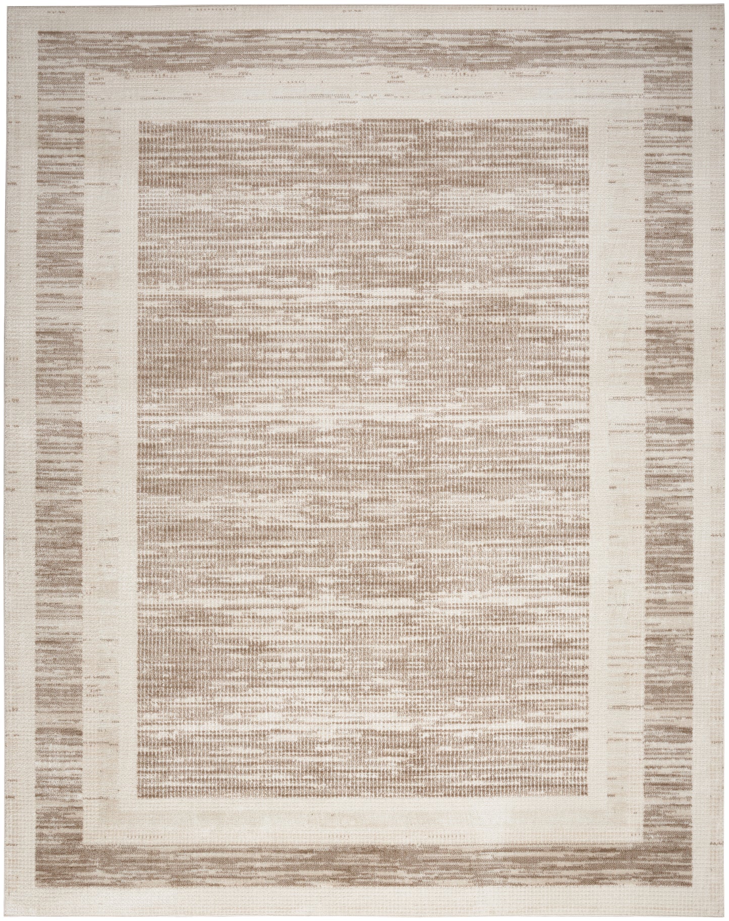 Nourison Home Serenity Home SRH07 Mocha Ivory Contemporary Loom-woven Rug
