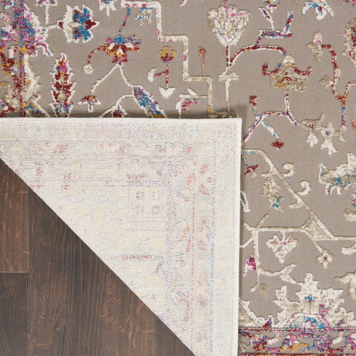 Nourison Home Melody  Grey Multicolor  Traditional