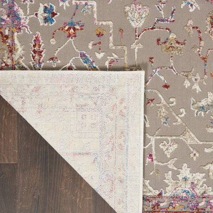 Nourison Home Melody  Grey Multicolor  Traditional