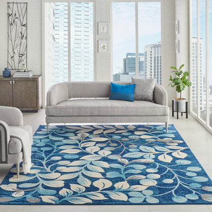 Nourison Home Tranquil  Navy  Contemporary