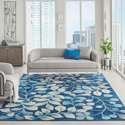 Nourison Home Tranquil  Navy  Contemporary