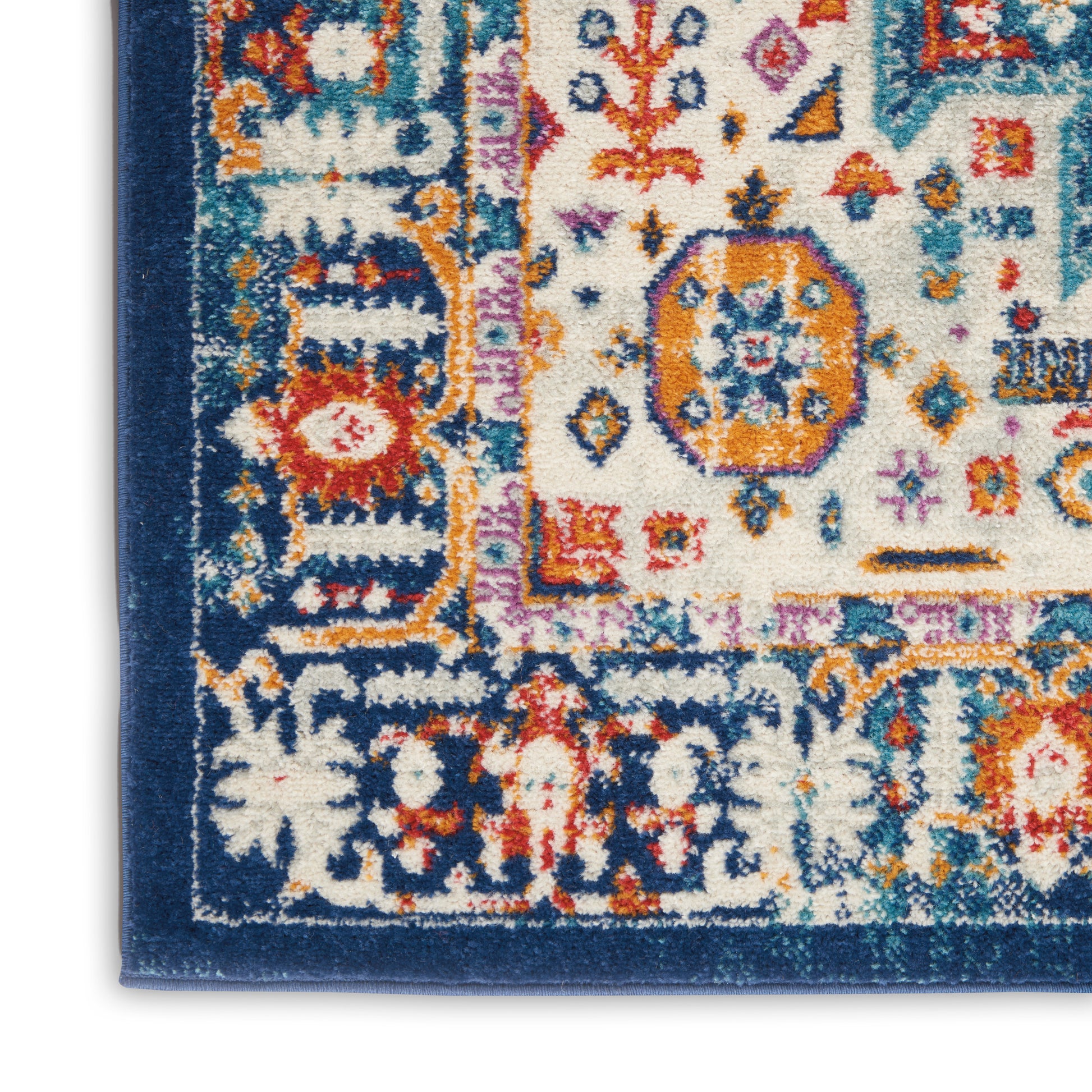 Nourison Home Passion  Blue Multicolor  Transitional