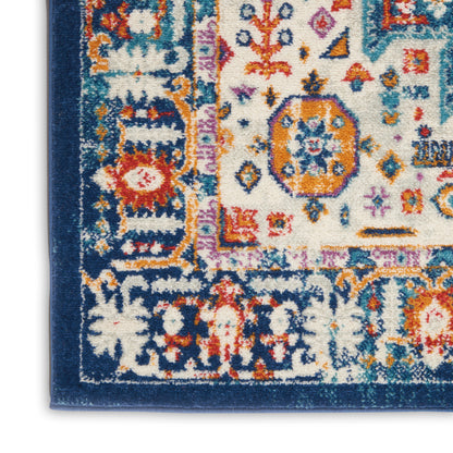 Nourison Home Passion  Blue Multicolor  Transitional